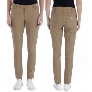 CARHARTT Slim Fit Crawford Trouser Womens 12 Canvas Work Pants Utility Workwear